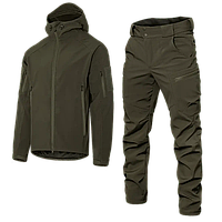 Тактичний штормовий костюм Softshell Gen.I (китель + штани) вітро-вологозахисний (Оливковий) S