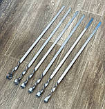 Шампура 700 мм для люля-кебаб з металевою ручкою, фото 2