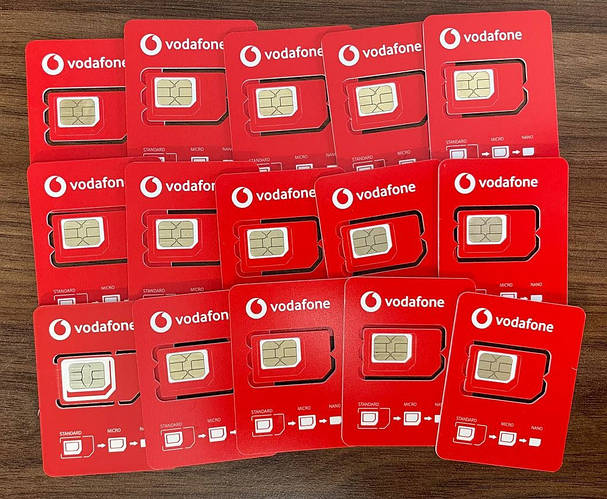 Английские сим-карты Vodafon. Стартовые пакеты Великобритании ...