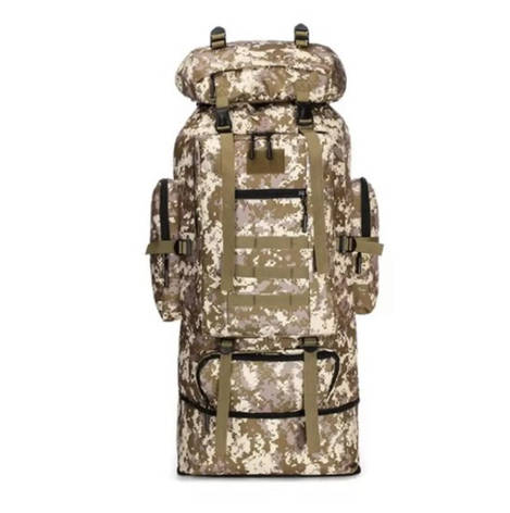 Військовий тактичний рюкзак на 90 л великий рюкзак для військового із системою молле, армійські рюкзаки камуфляж, фото 2