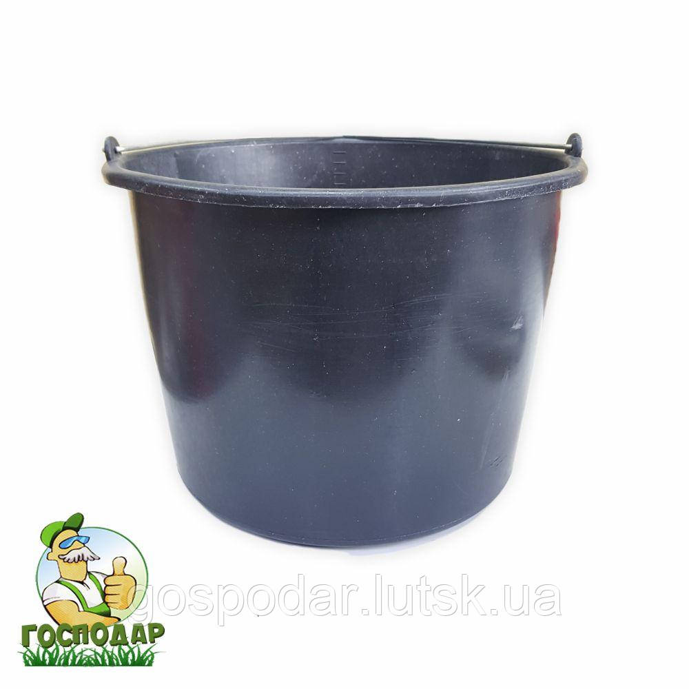 Відро пластикове будівельне 20 літрів, фото 1