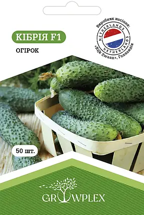 Насіння огірка Кібрія F1 50шт ТМ GROWPLEX (Rijk Zwaan), фото 1