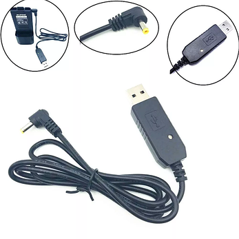 Кабель-USB для зарядки акумуляторів збільшених 3800 для рації Baofeng UV-5R, 5RA, 5RB, фото 3