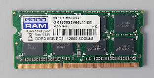 Модуль пам'яті SODIM DDR3 8Gb 1333 BУ