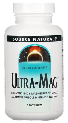 Магній В6 Source Naturals Ultra-Mag 120 таблеток, фото 4