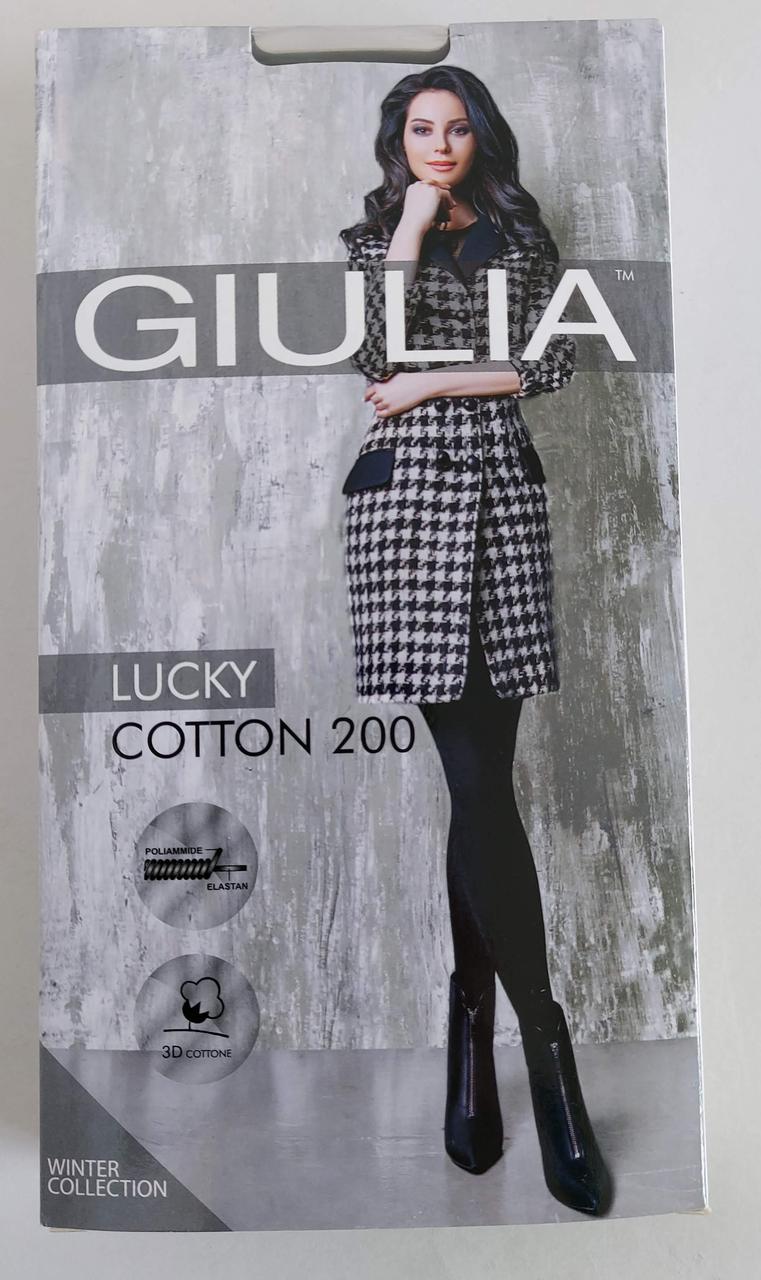 Колготы женские хлопковые «Lucky Cotton» с плетением 3D (200 DEN) - фото 1 - id-p603247968
