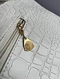 Жіноча сумка набір 3в1 з екошкіри білий. Товар з дефектом, фото 2