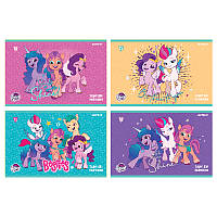 Альбом для малювання 12арк скоба Kite My Little Pony 100г/м2