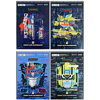Альбом для малювання 30арк спіраль Kite Transformers 100г/м2