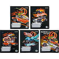 Зошит шкільний Kite 18 аркушів клітинка Hot Wheels