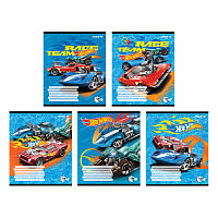Зошит шкільний Kite 18 аркушів лінія  Hot Wheels