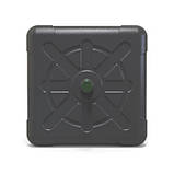 Чорний пластиковий бак для душу на 150 л з лійкою (душевою насадкою та краном), фото 3