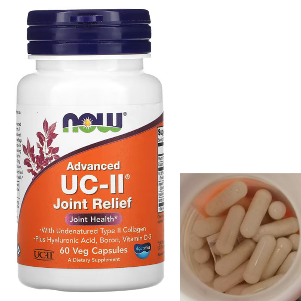 Для здоров'я кісток Now Foods Advanced UC-II Joint Relief 60 веган капс