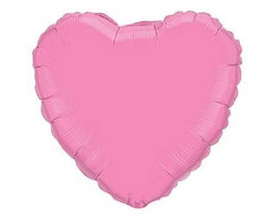 Фольгована куля Flexmetal Серце Рожеве 18'