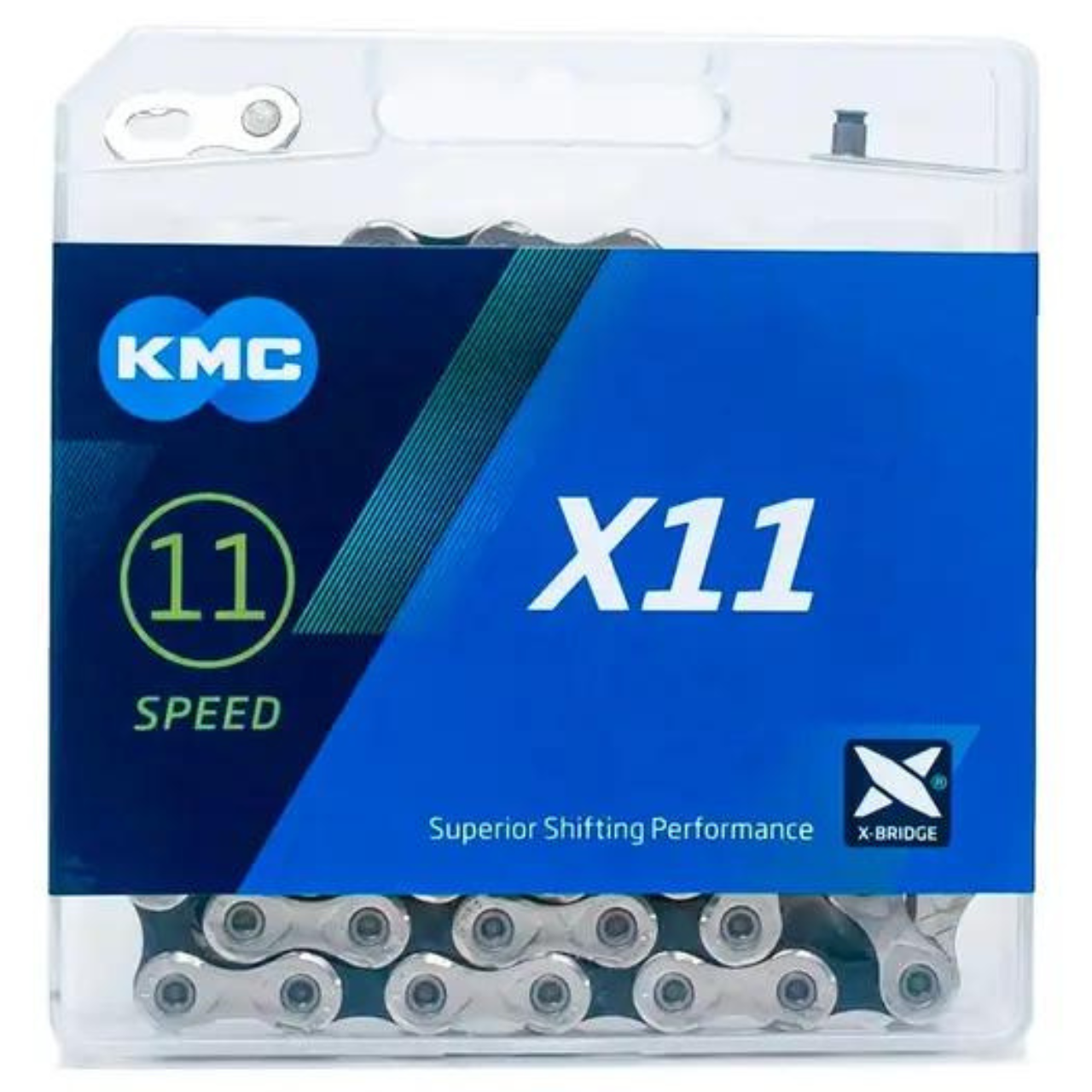 Цепь KMC X11 1/2"x11/128" 118L Silver/Black