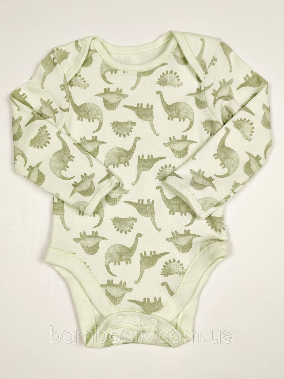 Бодік з довгим рукавом для хлопчика George, First size (50-56см), фото 1