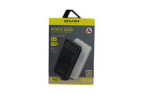 Зовнішній акумулятор Power Bank AWEI P5K 10000mah, фото 3