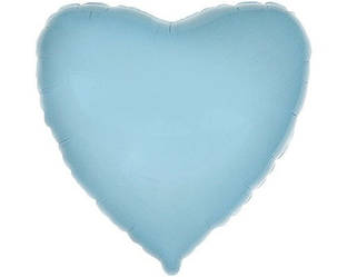 Фольгована куля Flexmetal Серце Блакитне 18'