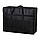 Сумка баул міцна з кодовим замком велика для перевезення 150 літрів 90х30х50 см чорна (C4630-150), фото 7