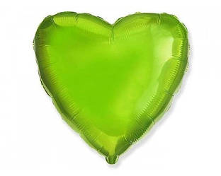 Фольгована куля Flexmetal Серце Салатове 18'