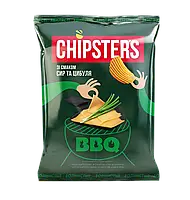 Чипсы картофельные волнистые со вкусом сыра и зеленого лука Chipster's 120г Украина