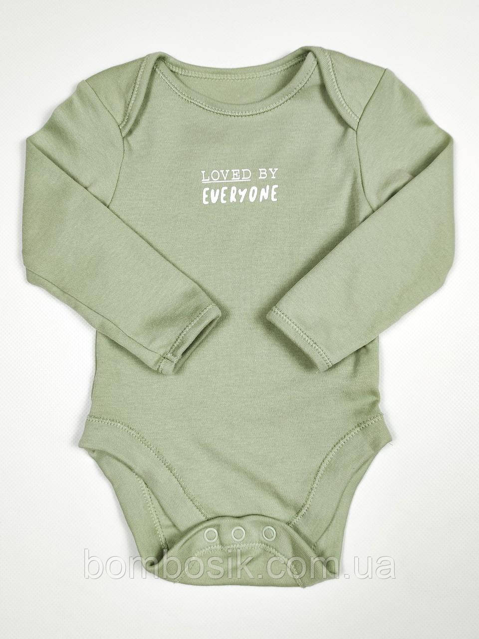Бодік з довгим рукавом для хлопчика George, First size (50-56см)