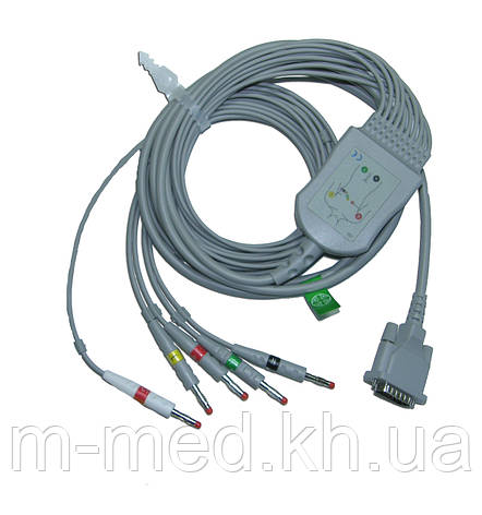Кабель ЕКГ МІДАС ЕК-1Т (5-ть відведень), фото 2