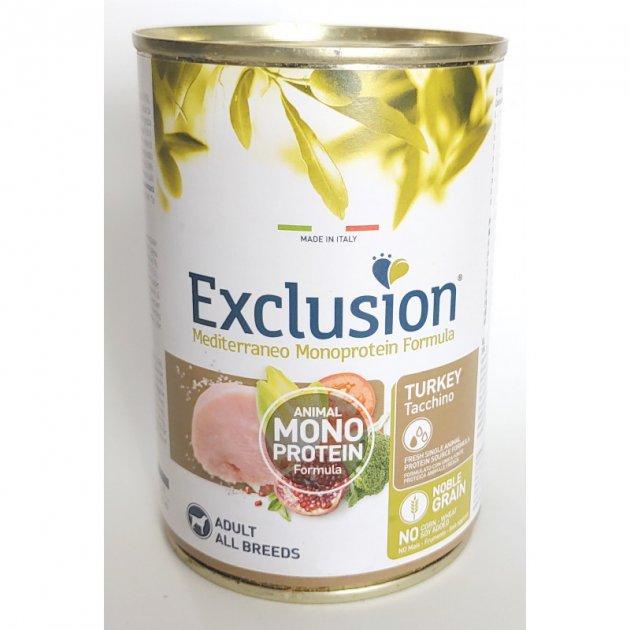 Консерви Exclusion Adult Turkey корм для дорослих собак всіх порід з індичкою 400 г