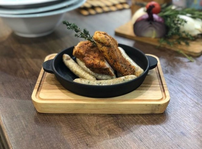 Набір з 2 сковорідок 18 см з підставками Brizoll HoReCa