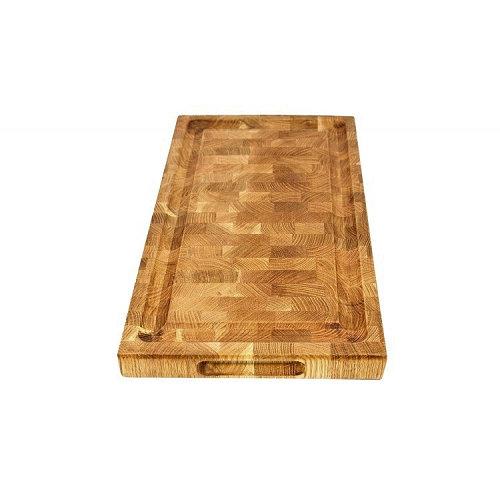 Обробна дошка Grilli BBQ 49,5x28x3,8 см двостороння з червоного дуба