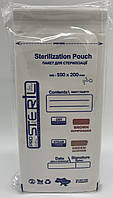 Крафт пакет для стерилизации с индикатором Prosteril 100*200 белый 100шт/уп