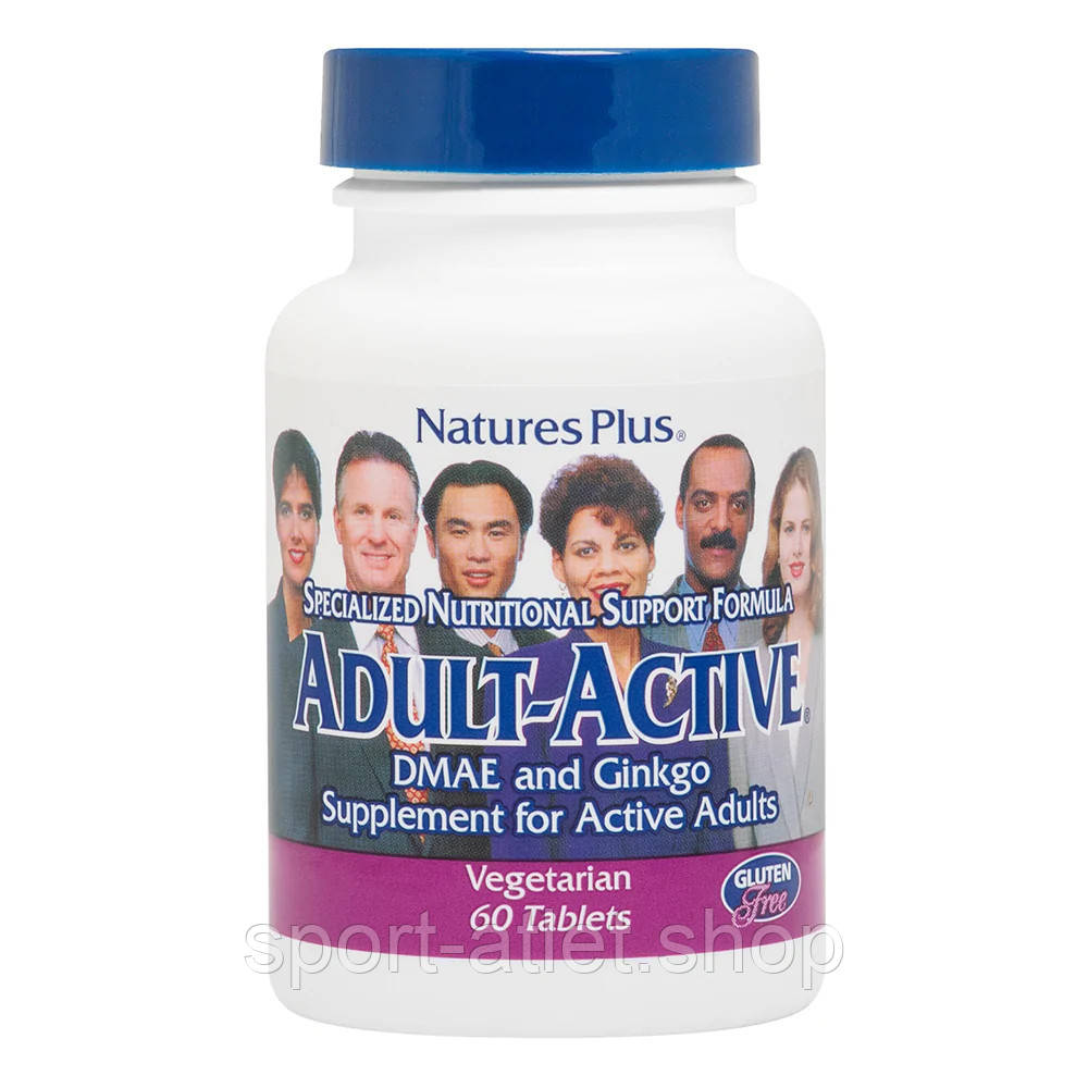 Натуральна добавка Natures Plus Adult-Active, 60 вегакапсул, фото 1