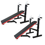 Лава для жиму + стійки + штанга + гантелі (гранілітові диски не метал) Комплект 103 кг, фото 2