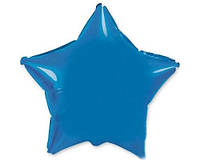 Фольгированный шар мини Flexmetal Звезда Синяя 9'