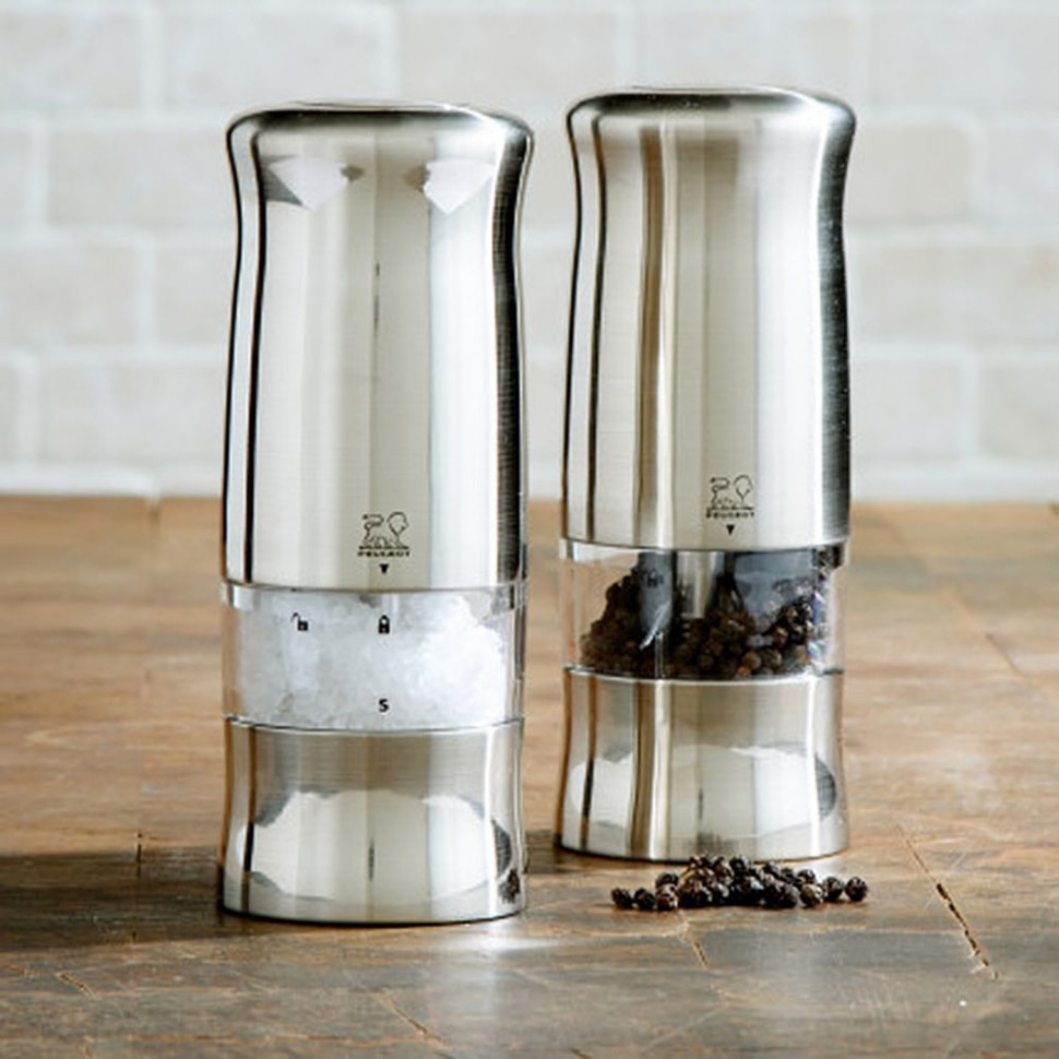 Набір електричних млинків для солі та перцю Peugeot Zeli 14 см