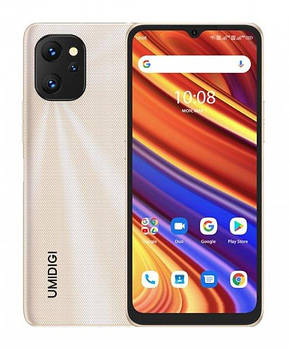 Смартфон Umidigi Power 7 4/128Gb gold, 20+8+5/8Мп, Tiger T610, 2sim, 6.3" IPS, 6150mAh, 8 ядер