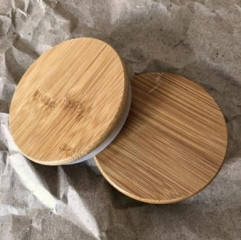 Кришка бамбукова із силіконовим ущільнювачем 8.2 х 7.2 см (Sahm)