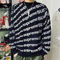 Мужской стильный свитер Supreme в двух расцветках