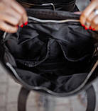 Жіноча сумка-шопер CLASSIC ПІТОН чорна на плече з екошкіри містка SG, фото 5