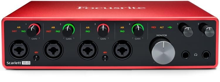 USB аудіоінтерфейс Focusrite Scarlett 18i8 USB 3rd Gen
