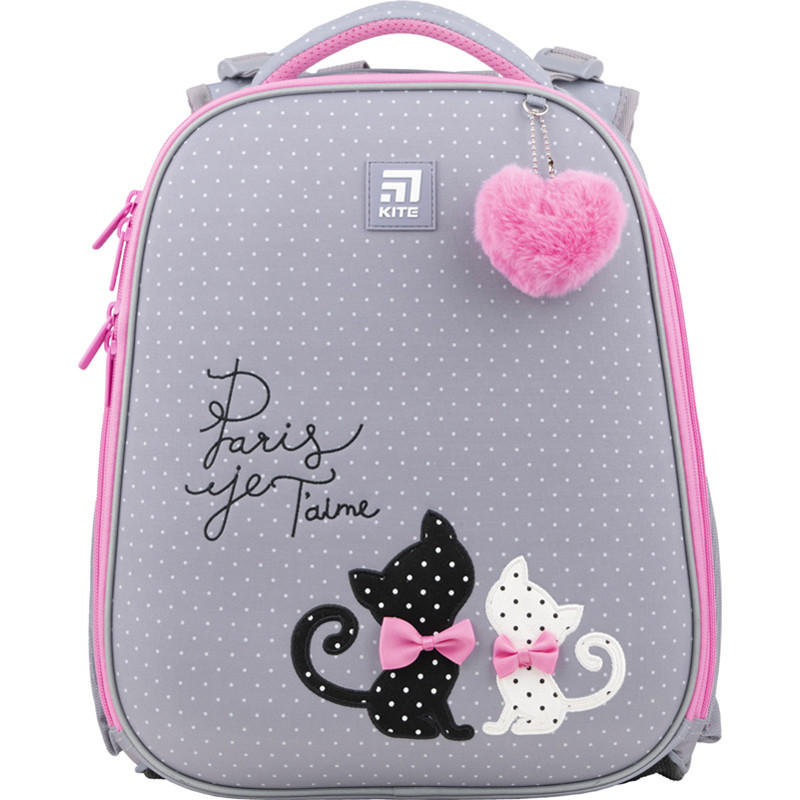 Каркасный рюкзак школьный от первого класса с котиками Kite Education In Love Кайт в школу - фото 8 - id-p1661239646