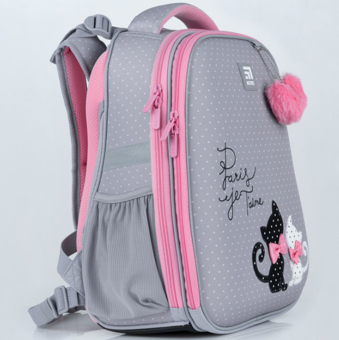 Каркасный рюкзак школьный от первого класса с котиками Kite Education In Love Кайт в школу - фото 10 - id-p1661239646