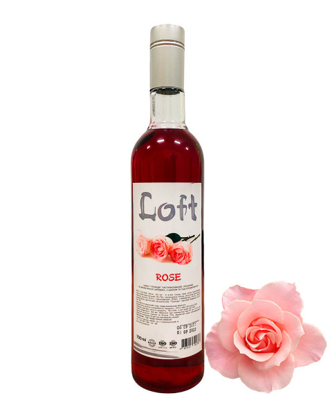 Сироп ТМ LOFT "Троянда" 900г, 9пл./ящ.