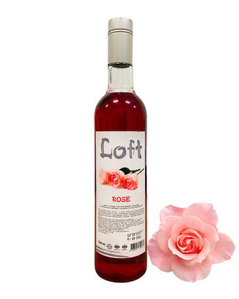 Сироп ТМ LOFT "Троянда" 900г, 9пл./ящ., фото 1