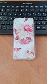 Бампер оригінальний чохол для ZTE Blade A6 з картинкою ніжні квіти