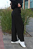 Штани-палаццо на дівчинку костюмка з кишенями чорного кольору No4.30, фото 5