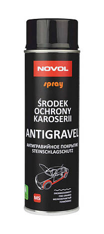 Гравітекс (антигравій) аерозольний чорний Novol SPRAY 500мл, фото 1