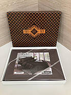 Комплект постільної білизни Тет-@-Тет євро 18-1312 в коробці Шоколад, фото 2