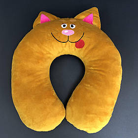Іграшка подушка для шиї "Котик", Игрушка подушка в дорогу "Котик" ТМ "Копиця"