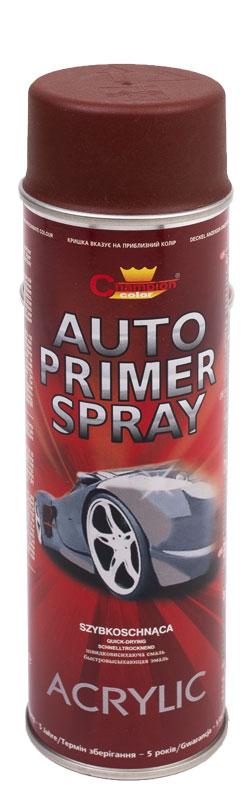 Грунтовка акриловий в аерозолі Червоний Auto Primer Acryl RED Champion 500 мл, фото 1